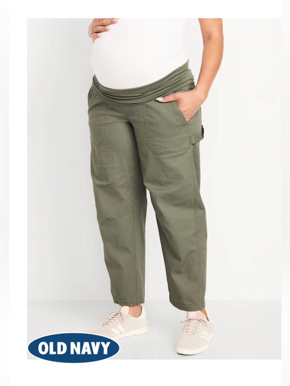 Old Navy Rollover Waist Maternity Cargo Pants